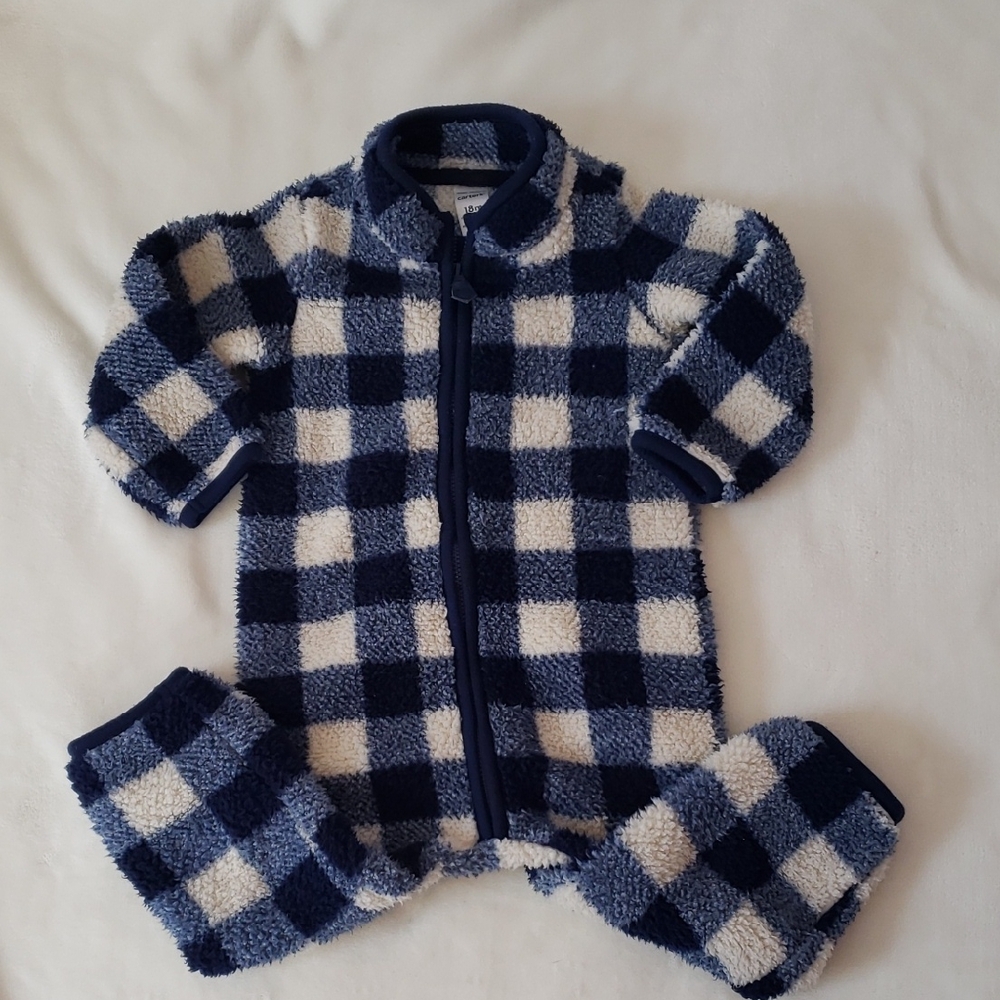 Carter's Navy and White Baby Onesie